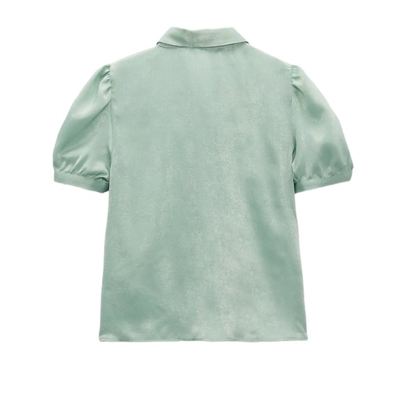 🍈NEW ZARA Top with Rhinestone Buttons - Picture 5 of 15